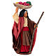 Frau mit Obstkorb und Stock, Krippenfigur, Terrakotta, neapolitanische Krippe, für 10 cm Krippe s3