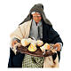 Woman with cheese cutting board for 10 cm Neapolitan Nativity Scene s2