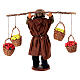 Homme portant quatre paniers de fruits 18 cm crèche napolitaine s4