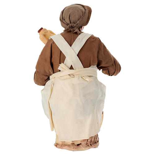 Decorador de jarrones sentado terracota 30 cm belén napolitano 4