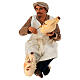 Decoratore di vasi seduto presepe napoletano 30 cm s1