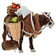 Ox with fruit baskets and barrels, animated Neapolitan nativity 12 cm s5