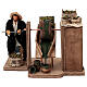 Uomo con macina olive movimento presepe napoletano da 12 cm s1