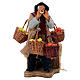 Animated fruit seller with lemon and orange crates for 12 cm Neapolitan Nativity Scene s1