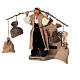 Man with 4 sacks, motion for 10 cm Neapolitan Nativity Scene s3