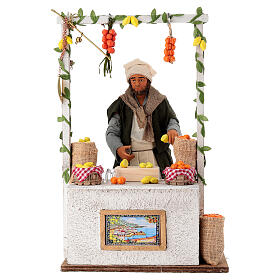 Venditore di limoni ed arance movimento presepe napoletano 30 cm
