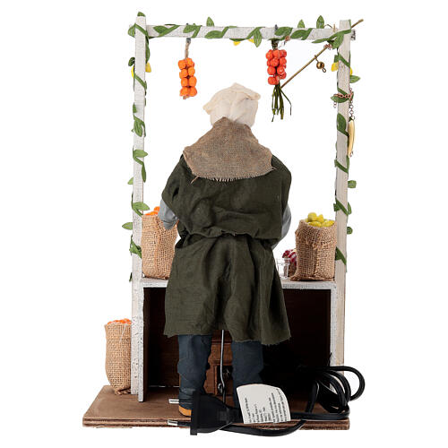Venditore di limoni ed arance movimento presepe napoletano 30 cm 5