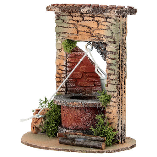 Brunnen, neapolitanische Krippe, für 6–8 cm Krippe  – 12 × 10 × 13 cm 3