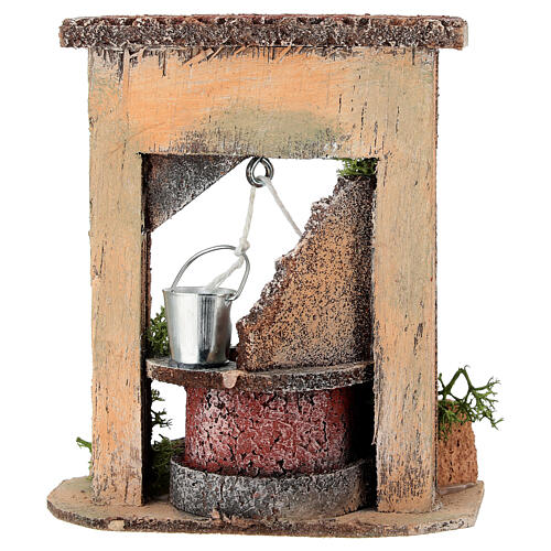 Brunnen, neapolitanische Krippe, für 6–8 cm Krippe  – 12 × 10 × 13 cm 4