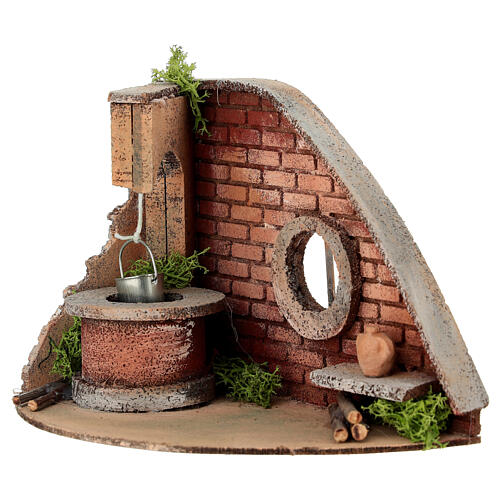 Puits 18x11x16 cm crèche napolitaine 6-8 cm 2