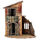 Casetta con balcone 25x15x25 cm Presepe Napoletano 6-8 cm s1