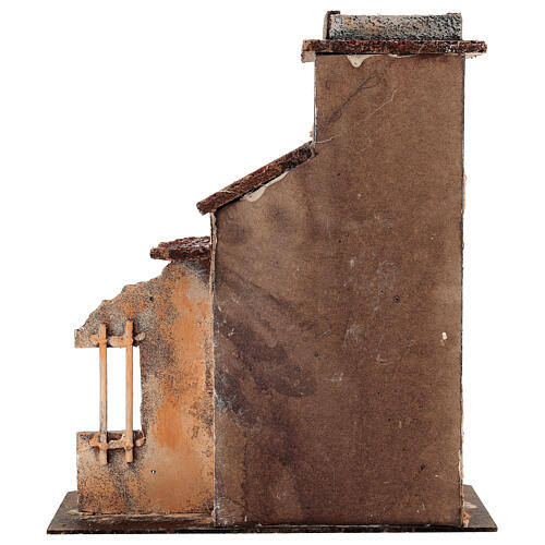 Hausruine mit Balkon, Krippenszene im neapolitanischen Stil – für 6–8 cm Krippe 4