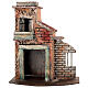 Casetta in rovina con balcone 25x15x25 cm Presepe Napoli 6-8 cm s1