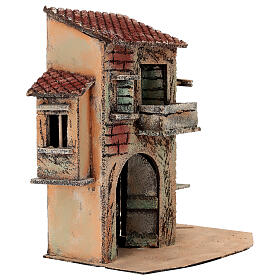 Country house, 25x15x27 cm, 6-8 cm Neapolitan Nativity Scene