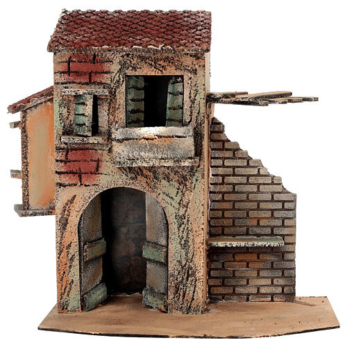 Casetta di campagna 25x15x25 cm Presepe Napoletano 6-8 cm 1