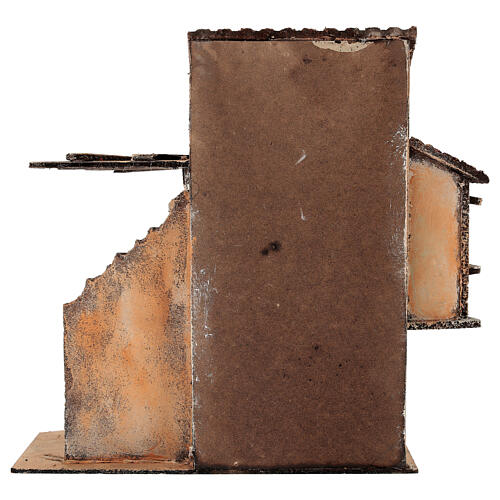 Wiejska chatka 25x15x25 cm - szopka neapolitańska 6-8 cm 4
