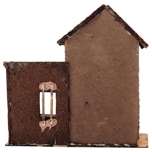 Dom wiejski 25x15x24 cm - szopka neapolitańska 6-8 cm 4