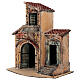 Casinha com varanda 24x15x26 cm para presépio napolitano 6-8 cm s3