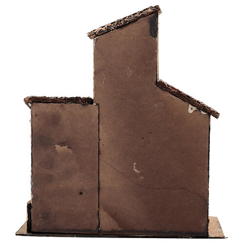 Miniature house with balcony 24x15x26 cm Neapolitan Nativity Scene 6-8 cm 4
