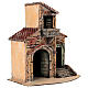 Miniature house with balcony 24x15x26 cm Neapolitan Nativity Scene 6-8 cm s2