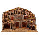 Illuminated village with waterfall, mill and oven for 10-12 cm Neapolitan Nativity Scene,  100x60x70 cm s1