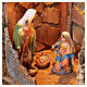 Borgo Presepe Napoletano con fontana Sacra Famiglia 45x65x40 cm presepe 10-15 cm s2