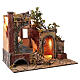 Borgo Presepe Napoletano con fontana Sacra Famiglia 45x65x40 cm presepe 10-15 cm s5
