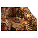 Illuminated Village with Fountain and REAL Moving Mill for Neapolitan Nativity 8-10 cm s7