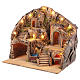 Illuminated Village 50x40x50 cm with Working Waterfall Oven for Neapolitan Nativity 8-10 cm s3
