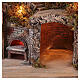 Illuminated village with real waterfall and oven for 8-10 cm Neapolitan Nativity Scene, 50x50x60 cm s2