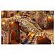Illuminated village 75x50x70 cm with mill bridge real waterfall oven Neapolitan Nativity 10-12 cm s4