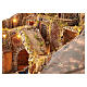 Illuminated village 75x50x70 cm with mill bridge real waterfall oven Neapolitan Nativity 10-12 cm s6