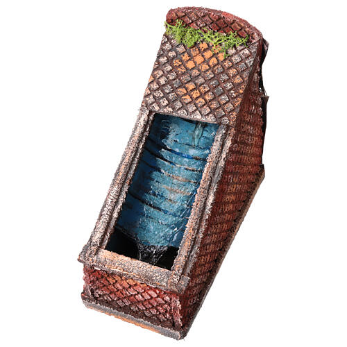 Wasserfall mit elektrischer Pumpe – 10 × 21 × 20 cm, geeignet für eine 8–10 cm Krippe 2