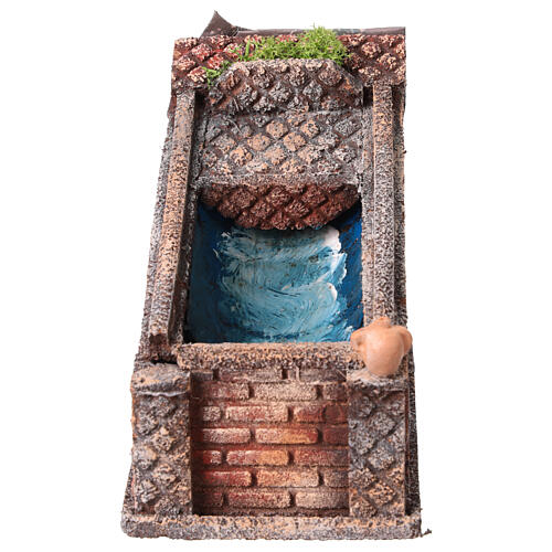 True electric waterfall, 10x16x14 cm, for 6-8 cm Neapolitan Nativity Scene 1