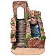 Functioning waterfall with arch and stairs, 20x17x25 cm, Neapolitan Nativity Scene with 6-8 cm characters s1