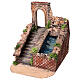 Functioning waterfall with arch and stairs, 20x17x25 cm Nativity Scene Naples 6-8 cm s4