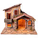 Casa illuminata 35x25x30 cm Presepe Napoletano 8-10 cm s1