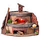 Wood-fired oven with flame lighting, 15x11x13 cm, for 8-10 cm Neapolitan Nativity Scene s1