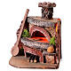 Forno per la pizza illuminato effetto fiamma 10x12x10 cm Presepe Napoli 6-8 cm s2