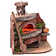 Forno per la pizza illuminato effetto fiamma 10x12x10 cm Presepe Napoli 6-8 cm s3