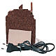 Four à bois illumination électrique 10x9x15 cm crèche napolitaine 8-10 cm s4