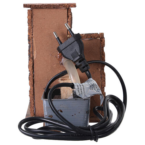 Electric fountain for 8-10 cm Neapolitan Nativity Scene, 10x15x13 cm 4