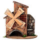Mulino a vento funzionante 15x10x18 cm Presepe Napoletano 6-8 cm s1