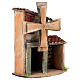 Mulino a vento funzionante 15x15x10 cm Presepe Napoletano 4-6 cm s3