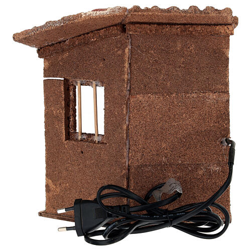 Mulino a vento a corrente 20x20x15 cm Presepe Napoli 8-10 cm 4