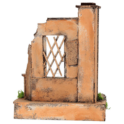 Ruinas templo 20x20x25 cm Belén Nápoles 10-12 cm 4