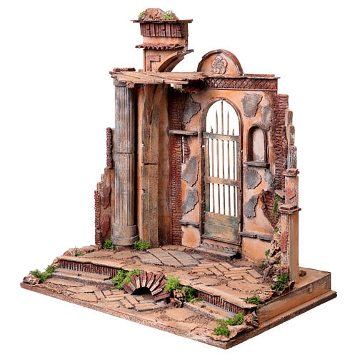Temple en ruine 50x35x55 cm Crèche Napolitaine 12-14 cm 2