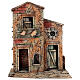 House with balcony for 8-10 cm Neapolitan Nativity Scene, 30x20x35 cm s1