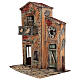 Casa con balcone 30x20x35 cm Presepe Napoletano 8-10 cm s3