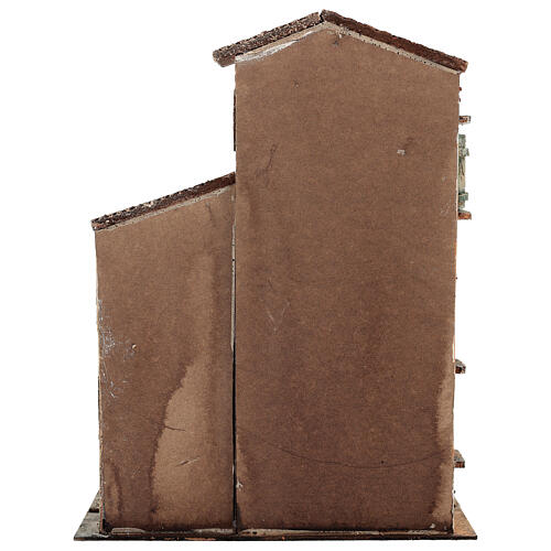 Classic small house, 28x19x36 cm, for 8-10 cm Neapolitan Nativity Scene 4